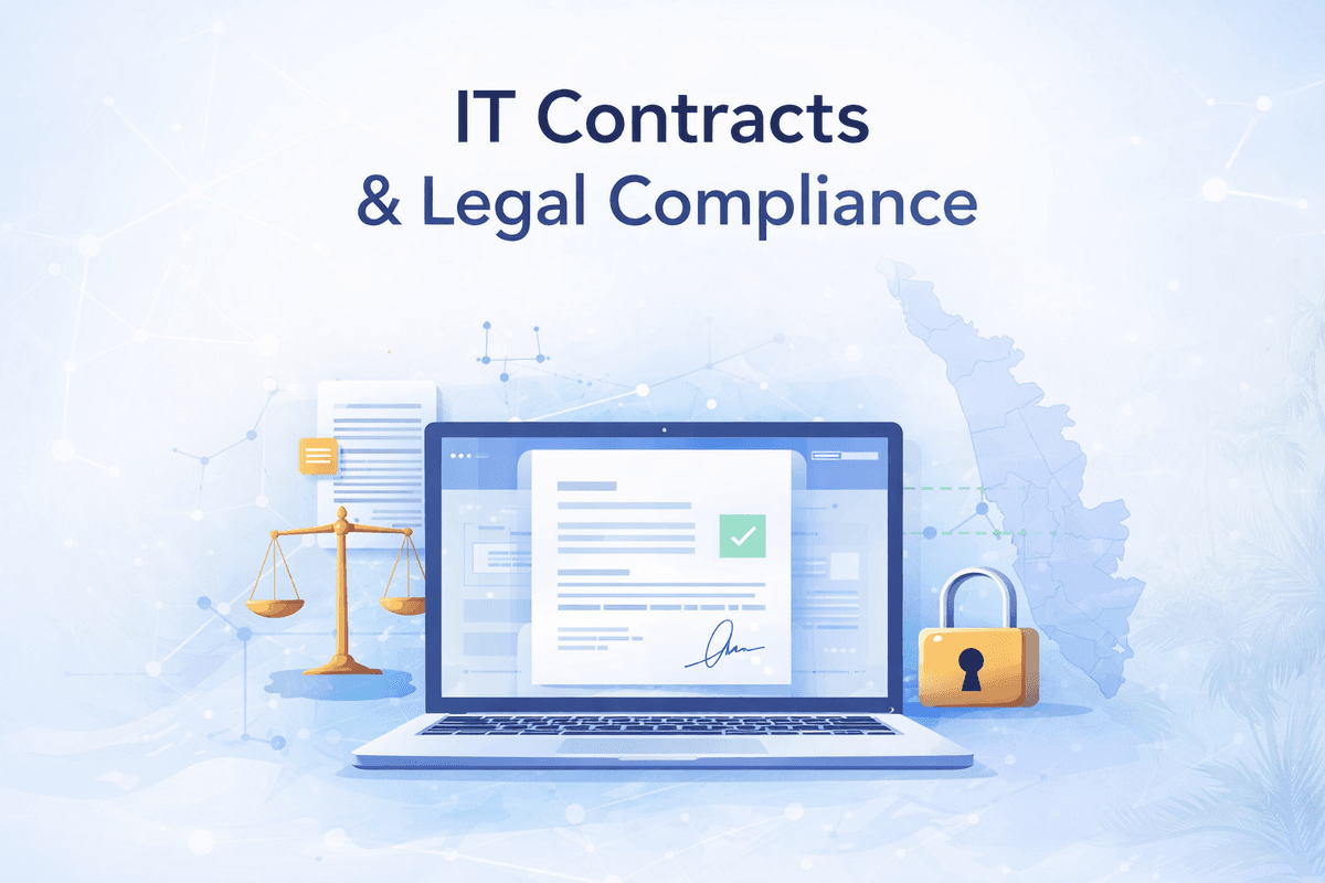 What are the legal requirements for it contracts kerala?